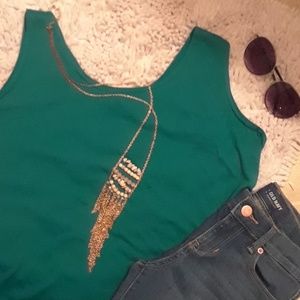 NWT Flowy teal tank